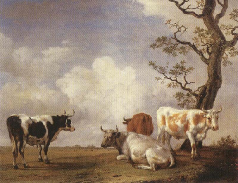 POTTER, Paulus Four Bulls oil painting image